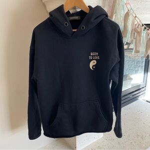 SCOTCH & SODA Born to love hoodie -unisex- Size Medium NWOT Black Color